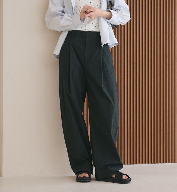 BEAUTY&YOUTH UNITED ARROWS「タックカーブパンツ ウォッシャブル 接触冷感」|その他|