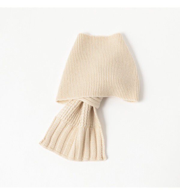 BEAMSBOY「段リブ チビ ストール」|マフラー|