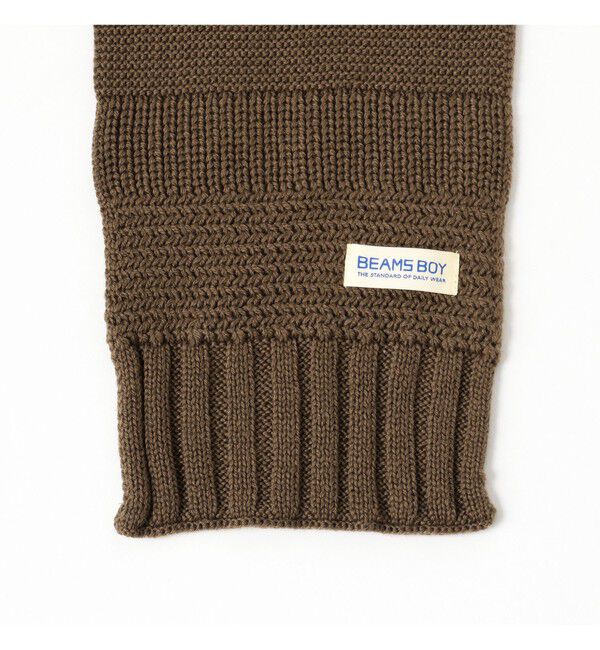 BEAMSBOY「段リブ チビ ストール」|マフラー|