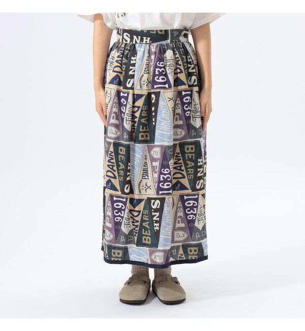 BEAMSBOY「ペナント プリント スカート」|スカート|