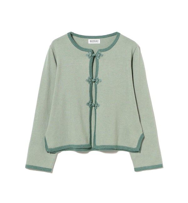 BEAMSBOY「12ゲージ チャイナ トリム カーディガン」|ニット・セーター|