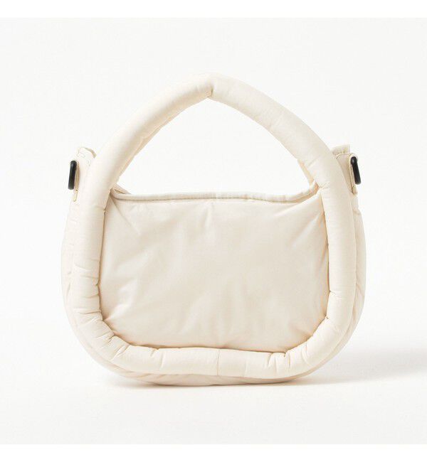 Ray BEAMS 「【WEB限定】HUNTER / フレイムド パファー ミディ ホーボー」|ハンドバッグ|