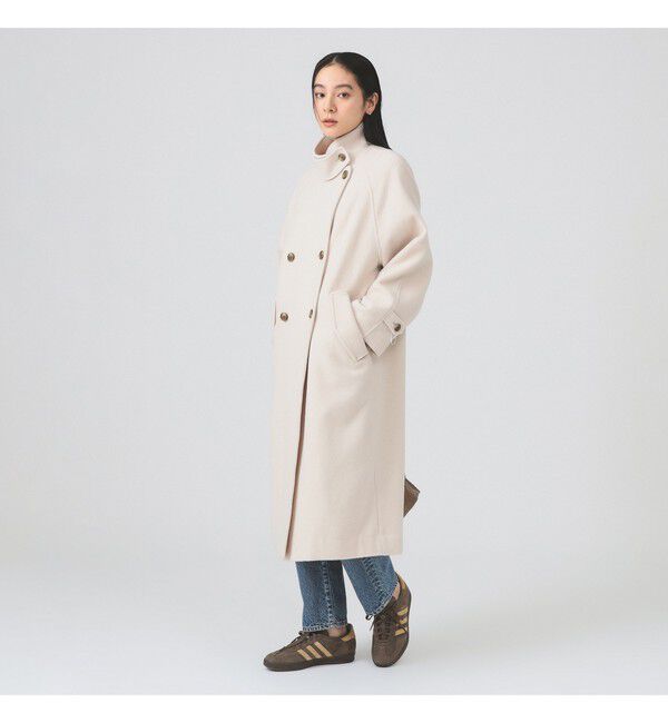 Ray BEAMS 「スタンドカラー ダブル コート」|その他|