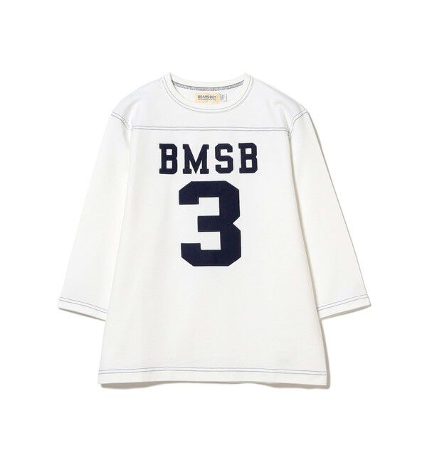 BEAMSBOY「テンジク フットボール 3/4 Tシャツ」|Tシャツ・カットソー|