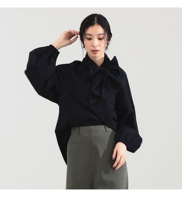Demi-Luxe BEAMS 「マルチウェイ ボウタイ ブラウス」|シャツ・ブラウス|BLACK