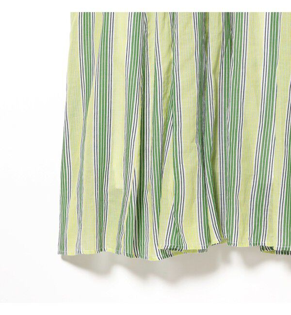 Demi-Luxe BEAMS 「ne Quittez pas / ボイル ストライプ パネル ワンピース」|ワンピース|