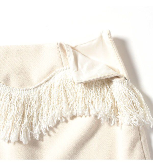 Ray BEAMS 「GHOSPELL / Soliha Fringe Skirt」|スカート|