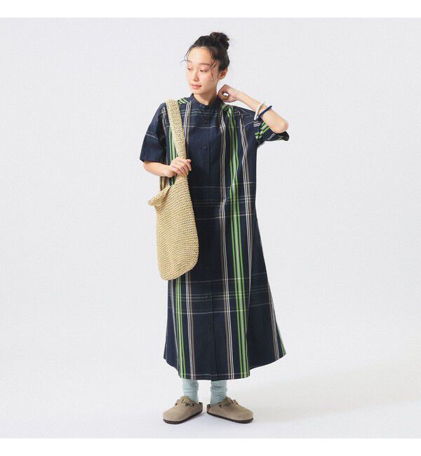 BEAMSBOY「ボーイ ビッグ タータン ワンピース」|ワンピース|
