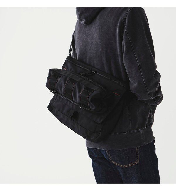 BEAMS PLUS「BRIEFING / 別注 DT Pouch」|トートバッグ|BLACK