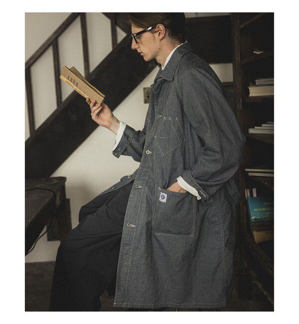 BEAMS PLUS「【別注】POST OVERALLS  / Shop Coat」|ダッフルコート|PIN_CHECK
