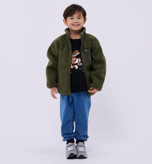 SHIPS Colors 「【SHIPS Colors別注】WOODS:スタンド ボア ブルゾン（80cm~130cm）」|その他|