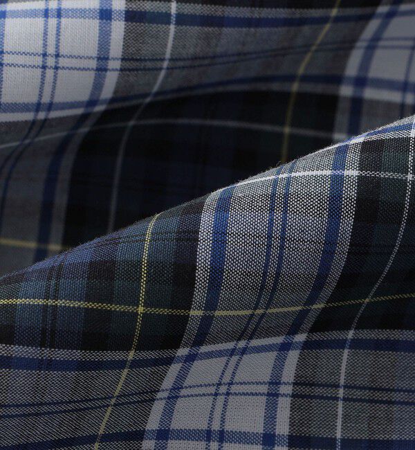 SHIPS「GUY ROVER: コットン タータンチェック タブカラー クレリック シャツ」|シャツ・ブラウス|