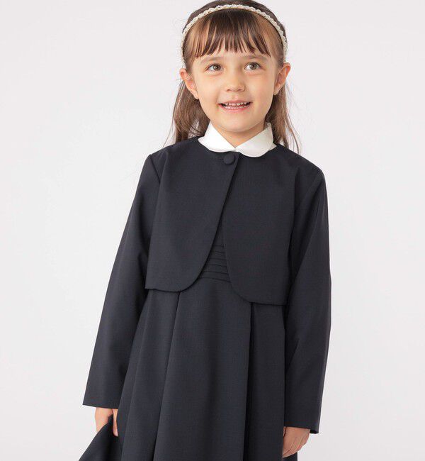SHIPS KIDS「SHIPS KIDS:110～130cm /セレモニー  ボレロ ジャケット」|ボレロ|ネイビー