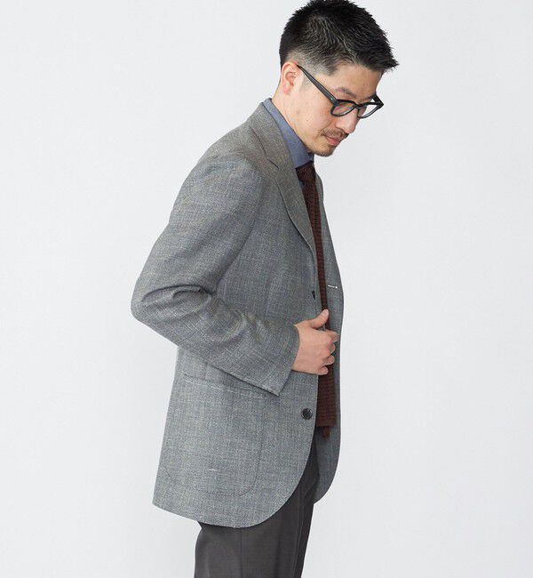 SHIPS「SHIPS: CANONICO シャークスキン ジャケット」|テーラードジャケット|