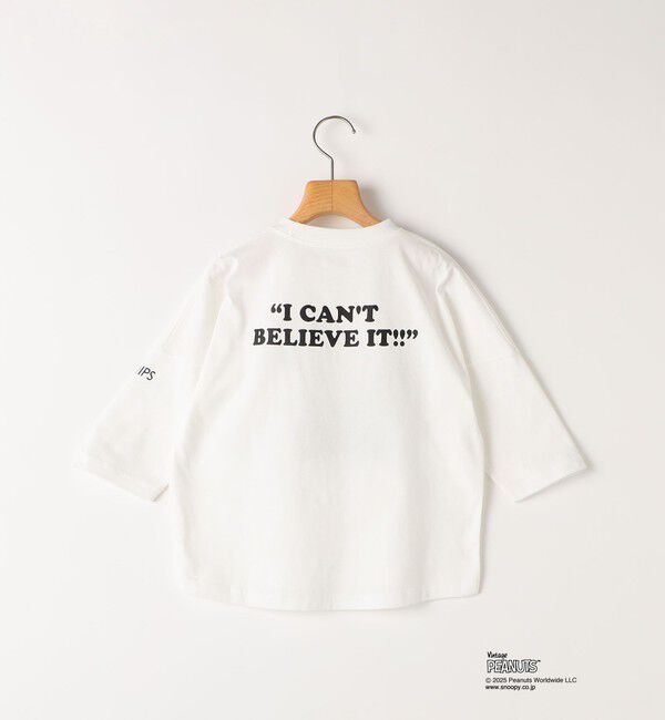 SHIPS KIDS「SHIPS KIDS:100～130cm / スヌーピー 七分袖 TEE」|Tシャツ・カットソー|