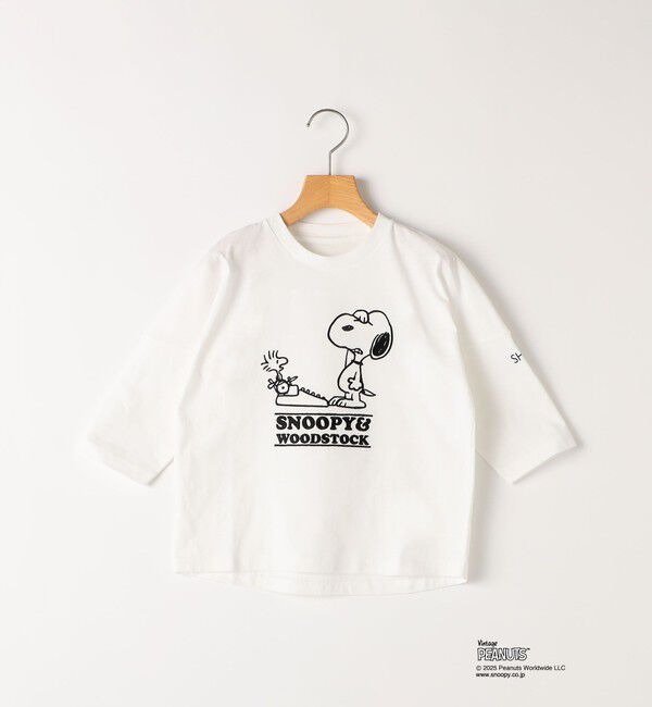 SHIPS KIDS「SHIPS KIDS:100～130cm / スヌーピー 七分袖 TEE」|Tシャツ・カットソー|
