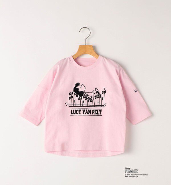 SHIPS KIDS「SHIPS KIDS:100～130cm / スヌーピー 七分袖 TEE」|Tシャツ・カットソー|
