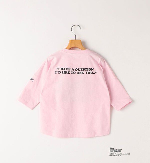 SHIPS KIDS「SHIPS KIDS:100～130cm / スヌーピー 七分袖 TEE」|Tシャツ・カットソー|