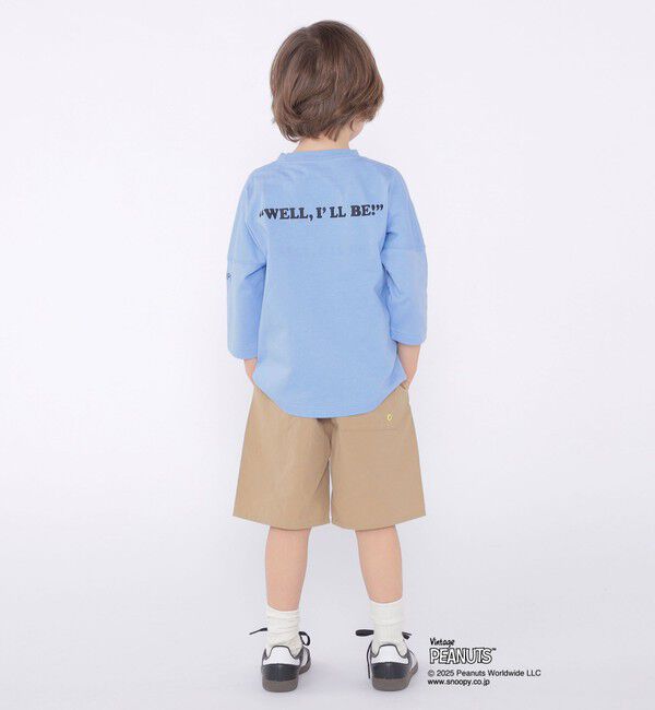 SHIPS KIDS「SHIPS KIDS:100～130cm / スヌーピー 七分袖 TEE」|Tシャツ・カットソー|