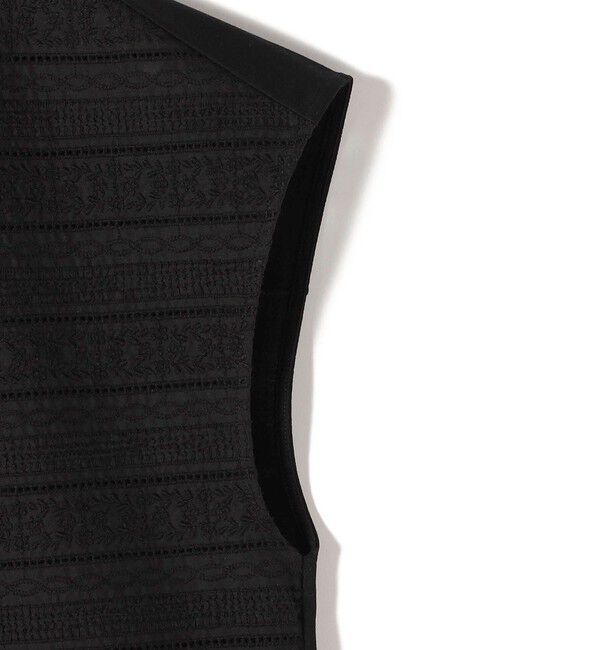 SHIPS for women「SHIPS Primary Navy Label:〈手洗い可能〉綿 ローン フラワー レース コンビ」|Tシャツ・カットソー|