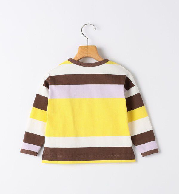 SHIPS KIDS「SHIPS KIDS:85～95cm/ マルチ ボーダー ロングスリーブ Tシャツ」|Tシャツ・カットソー|