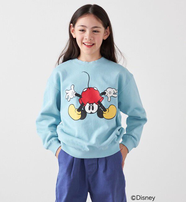 SHIPS any「SHIPS any: /ミッキーマウス/ ポージング スウェット <KIDS>」|スウェット・ジャージ|ライトブルー