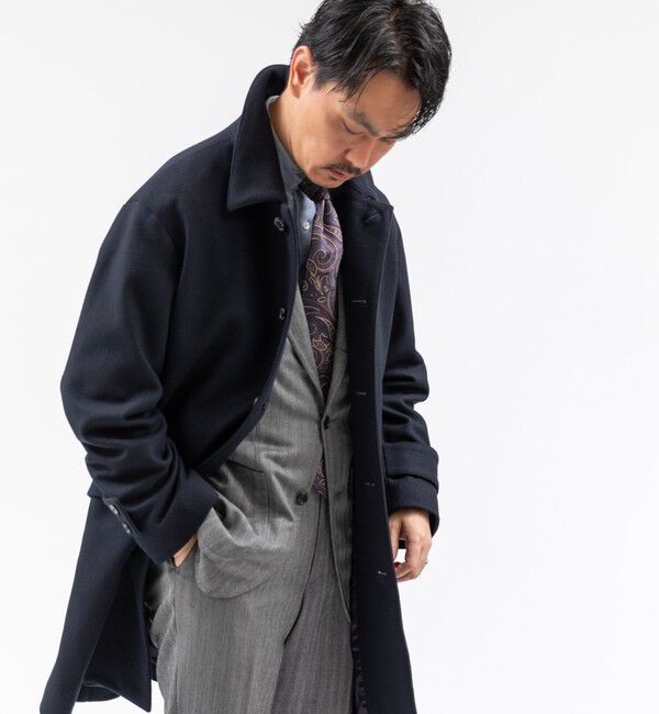 SHIPS「MACKINTOSH: HUMBIE SL メルトン コート」|ピーコート|