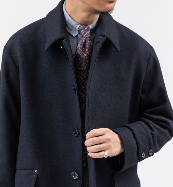 SHIPS「MACKINTOSH: HUMBIE SL メルトン コート」|ピーコート|