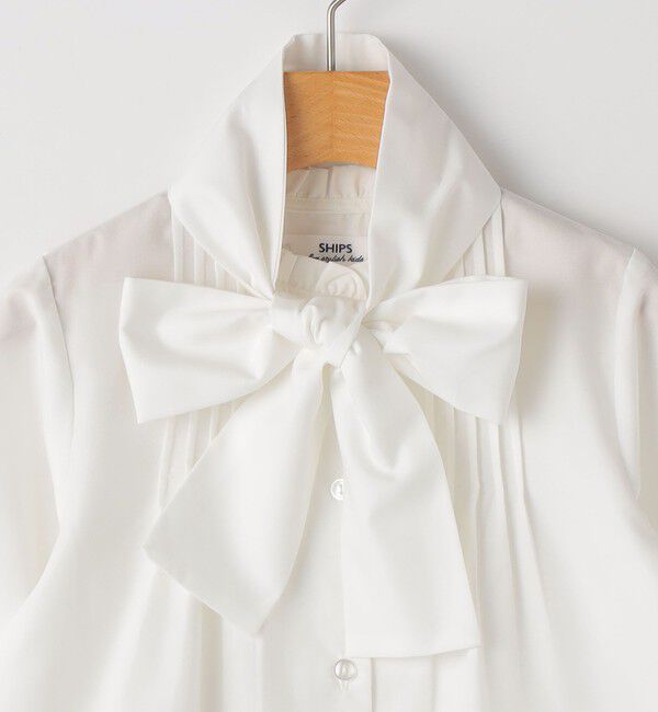 SHIPS KIDS「SHIPS KIDS:110～130cm / セレモニー ボウタイ リボン ブラウス」|シャツ・ブラウス|