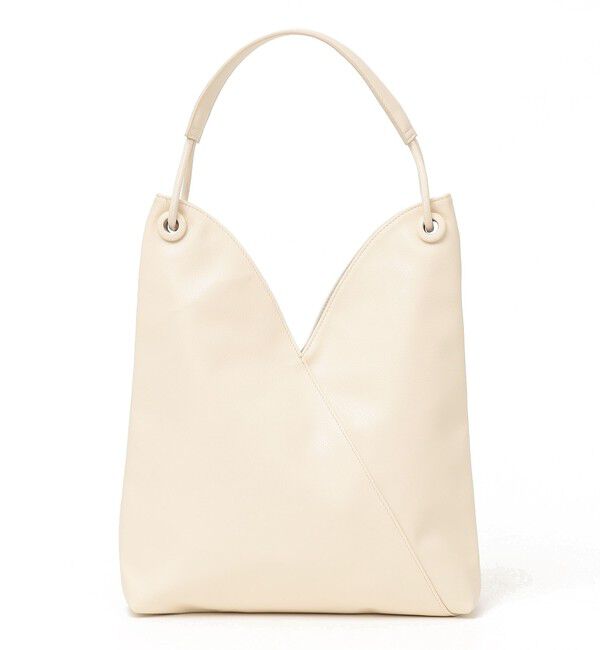 SHIPS Colors 「SHIPS Colors:Vカット ワンショルダー バッグ◇」|ショルダー・メッセンジャー|オフホワイト