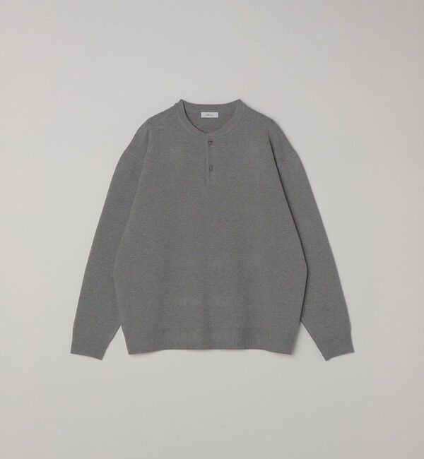 SHIPS any「SHIPS any:〈手洗い可能〉ミラノリブ コットンライク ヘンリーネック ニット◇」|ニット・セーター|