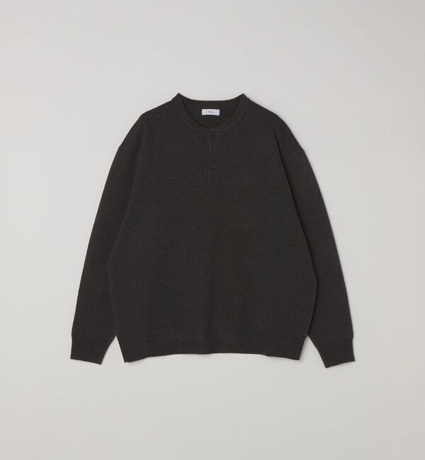 SHIPS any「SHIPS any:〈手洗い可能〉ミラノリブ コットンライク ヘンリーネック ニット◇」|ニット・セーター|