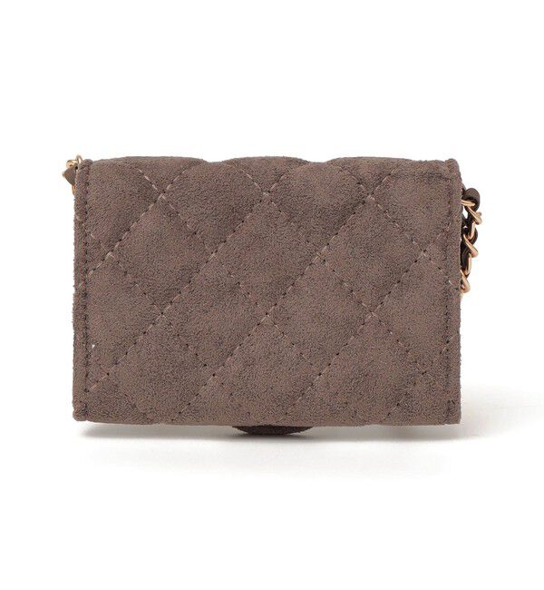 SHIPS any「VELETTO: キルティング チェーン ミニ ショルダー バッグ （ブラウン）」|ショルダー・メッセンジャー|