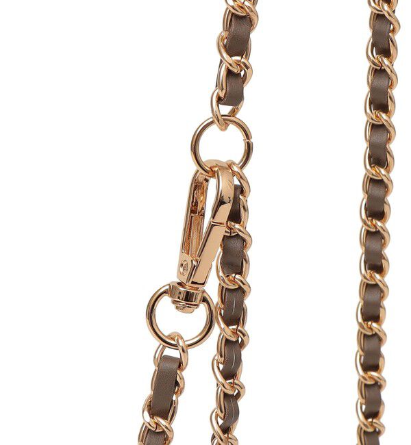 SHIPS any「VELETTO: キルティング チェーン ミニ ショルダー バッグ （ブラウン）」|ショルダー・メッセンジャー|