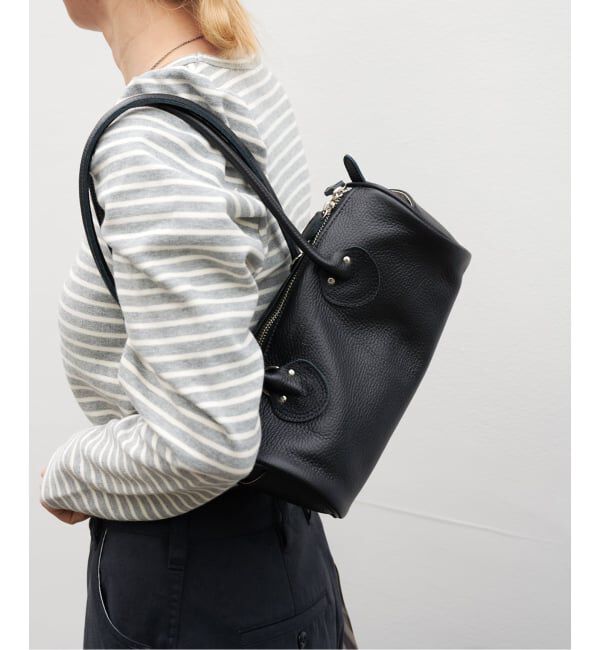 OUTDOOR PRODUCTS Usual Things「≪予約≫YOUNG&OLSEN別注 EMBOSSED LEATHER ROLL BOSTON S」|ショルダー・メッセンジャー|ブラック