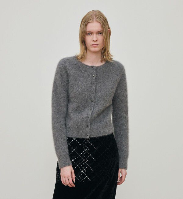 DES PRES「フォックスカシミヤ クルーネックカーディガン」|カーディガン|