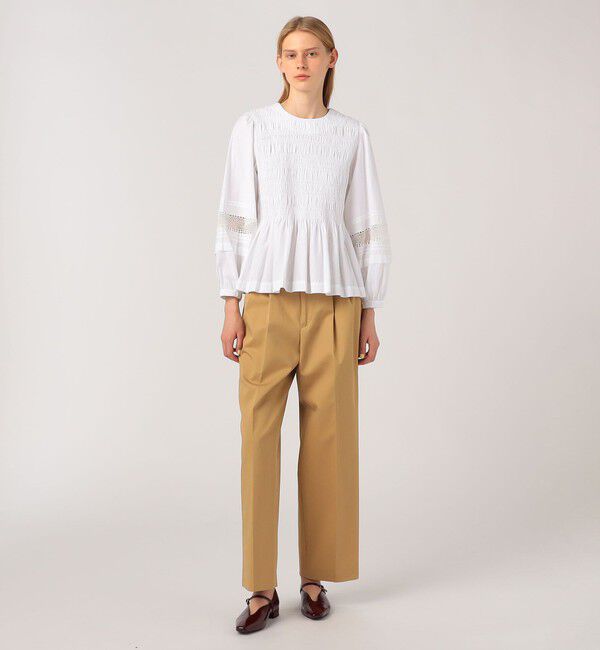 TOMORROWLAND BUYING WEAR「【別注】ne Quittez pas BLACK Gather ブラウス」|シャツ・ブラウス|