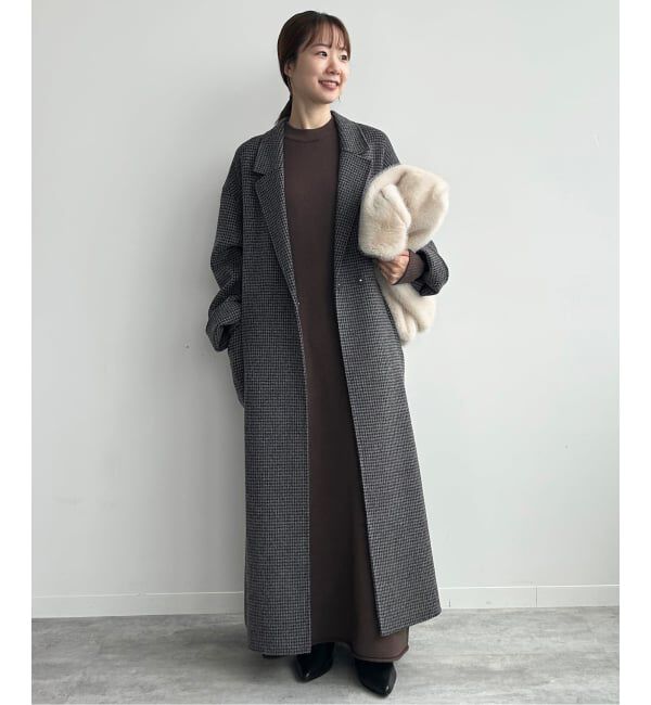 souple wool ダブルフェイスロングコート（SLOBE IENA）｜ルミネの