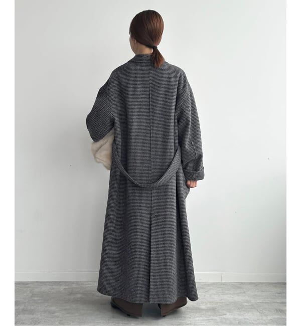 souple wool ダブルフェイスロングコート（SLOBE IENA）｜ルミネの