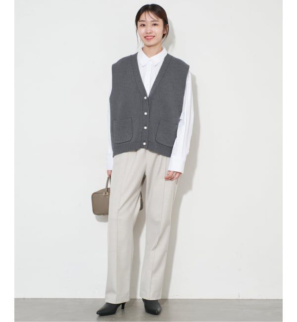 WEB限定/追加2》パールニットベスト（SLOBE IENA）｜ルミネの