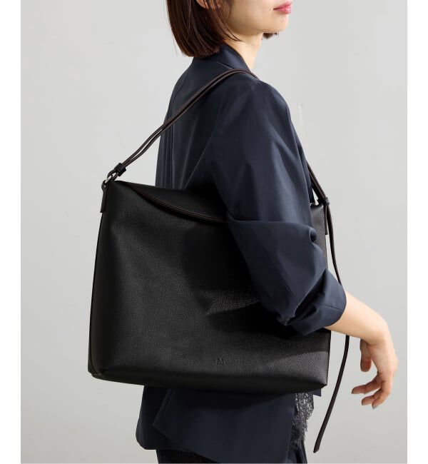 IENA「＆MyuQ/アンドミューク UPIS grande バッグ MCB127」|ショルダー・メッセンジャー|ブラック