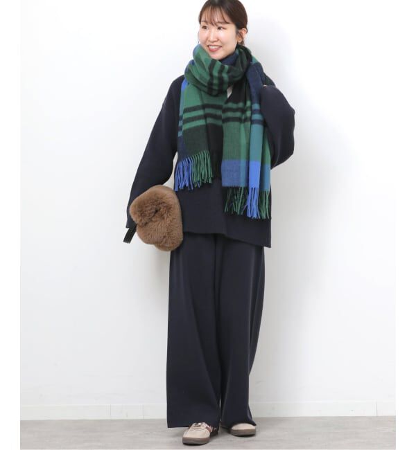 追加》【TWEEDMILL/ツイードミル】 チェックストール（JOURNAL