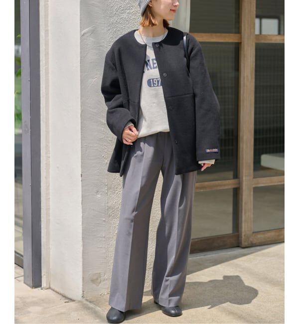 追加》スーパーファインビーバークルーネックコート（JOURNAL STANDARD