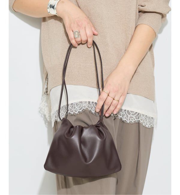 journal standard L'essage「《予約》【NOTHING WRITTEN/ナッシングリトゥン】NELLA STRAP BAG：バッグ」|ショルダー・メッセンジャー|ブラウン