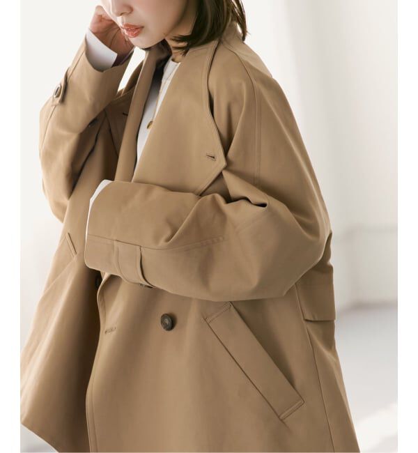 追加予約》コットンダブルクロススタンドショートコート（NOBLE