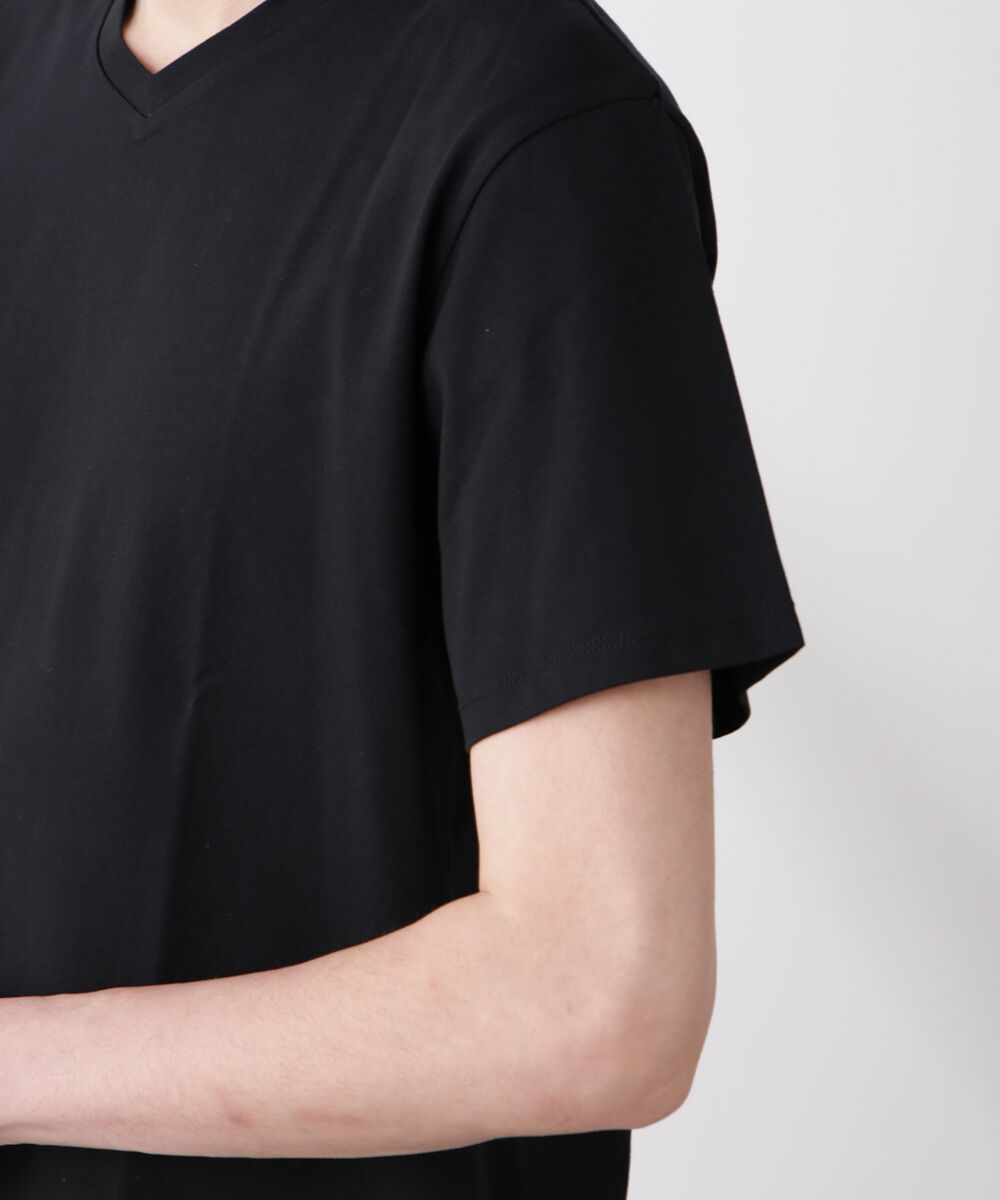 nano･universe「WEB限定/ジャケT(R) Vネック 半袖」|Tシャツ・カットソー|