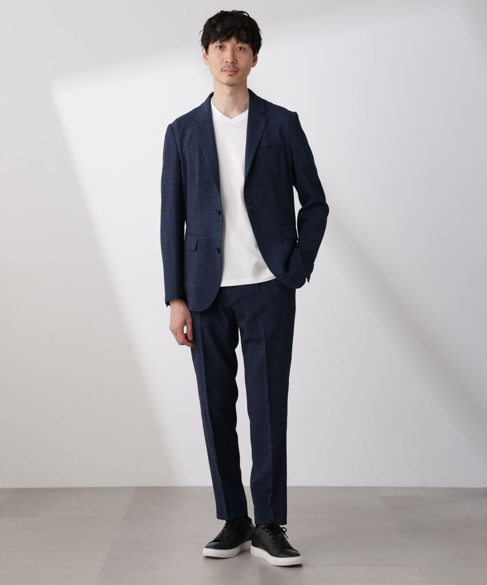 nano･universe「WEB限定/ジャケT(R) Vネック 半袖」|Tシャツ・カットソー|