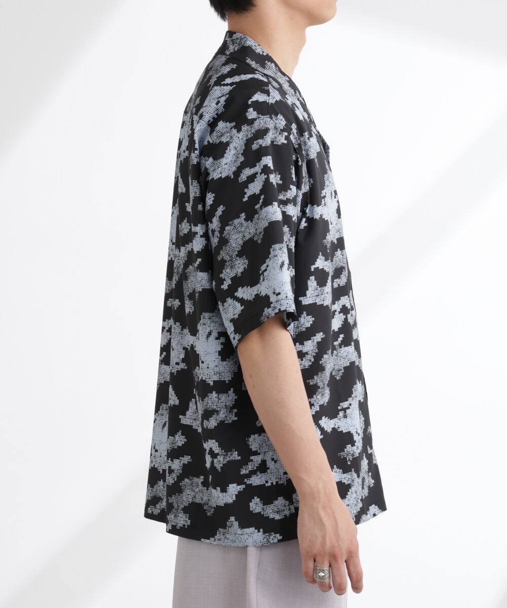 nano･universe「オリジナルパターン開襟シャツ 半袖」|シャツ・ブラウス|