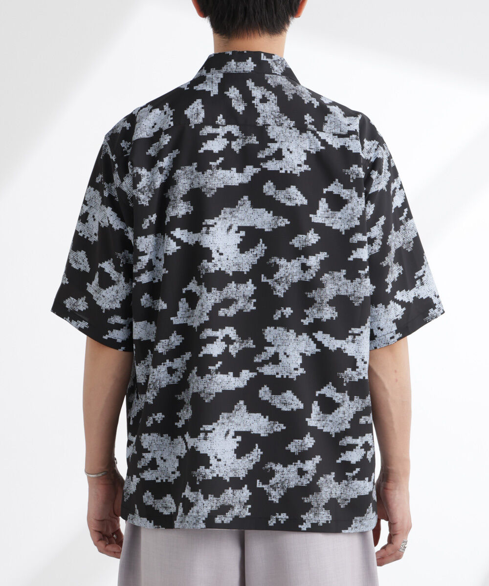 nano･universe「オリジナルパターン開襟シャツ 半袖」|シャツ・ブラウス|