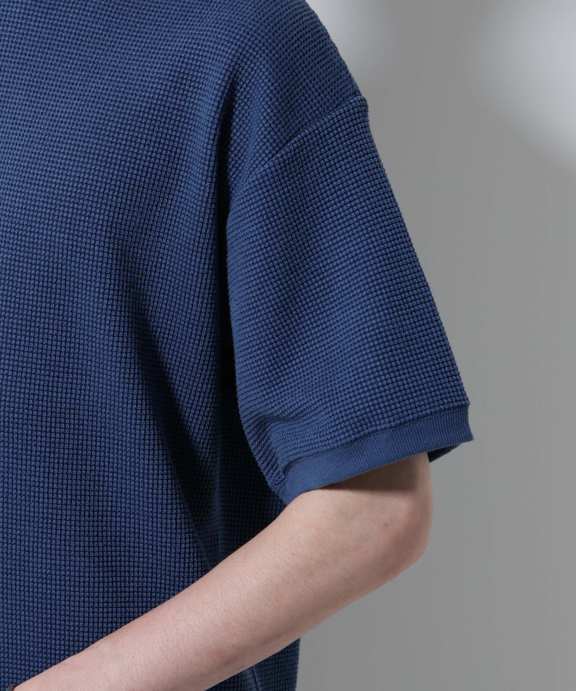 nano･universe「テックワッフルクルーネックTシャツ 半袖」|Tシャツ・カットソー|